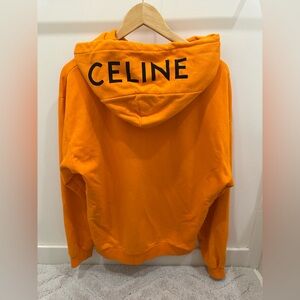 Authentic Orange Celine Hoody size large